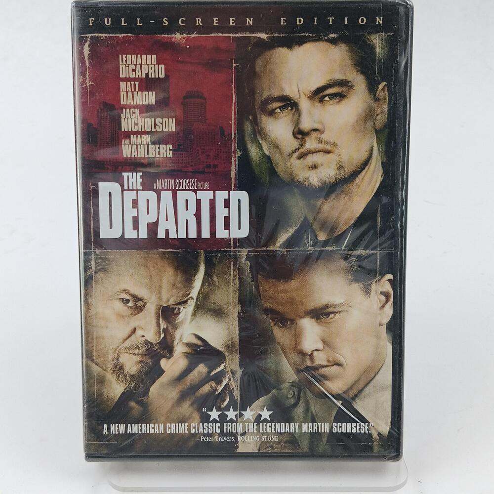 The Departed DVD Full Screen Leonardo DiCaprio Matt Damon Crime Drama R Rated